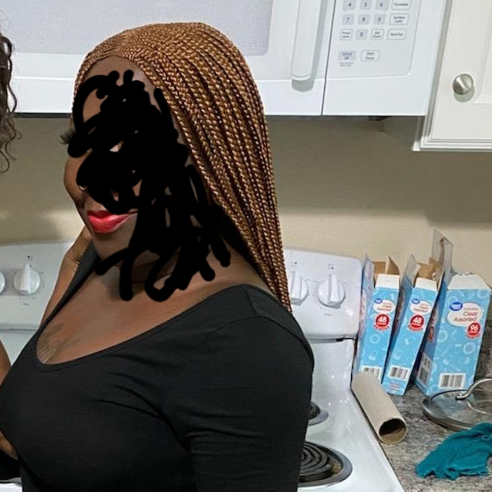 Braided lace front wig
